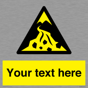 Custom Warning: Debris flow zone